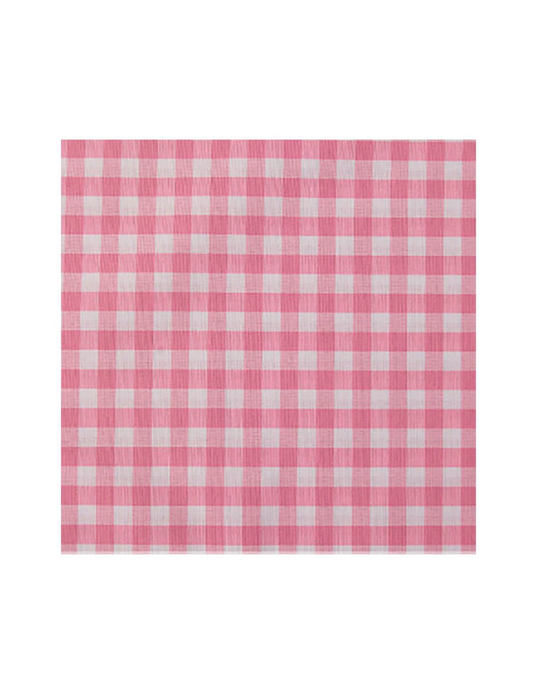Tela algodón 100% cuadro Vichy color rosa ¡Preciosa!