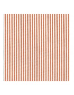 Tela Algodón Rayas Naranja