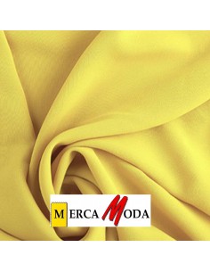 Tela Crepe Liso Color Amarillo